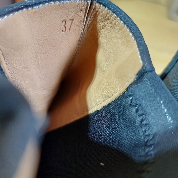 MARC CAIN newbuck suede black leather booties Size 37 - Picture 11 of 12